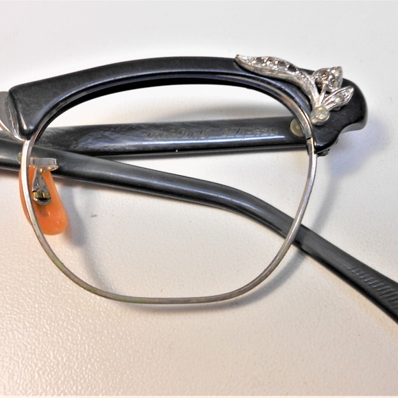 VINTAGE ARTCRAFT CAT EYE 1/10 12K WHITE GOLD FILLE - Picture 4 of 6